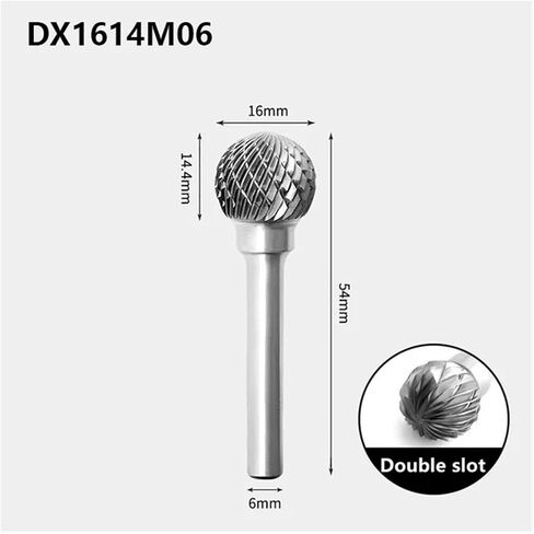 1PCS Carbide Rotary File Tungsten Steel Grinding Head Milling Cutter Ball Type D Type Tool in Saudi Arabia