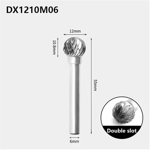 1PCS Carbide Rotary File Tungsten Steel Grinding Head Milling Cutter Ball Type D Type Tool in Saudi Arabia