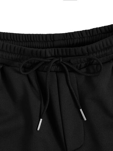 GORGLITTER Men's Graphic Cool Shorts Drawstring Waist Workout Short Streetwear with Pockets Los Angeles Print Black Small in Saudi Arabia