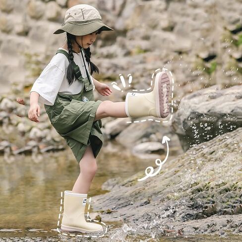 IWIHMIV Kids Rainboots Girls' Rain Boots Boys Rainboots Kids Rain Boots Toddler Rain Shoes Children Boots for Boys and Girls in Saudi Arabia