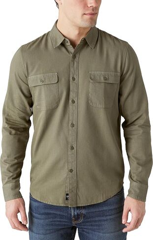 Lucky Brand Men's Lived-in Long Sleeve Utility Shirt in Saudi Arabia