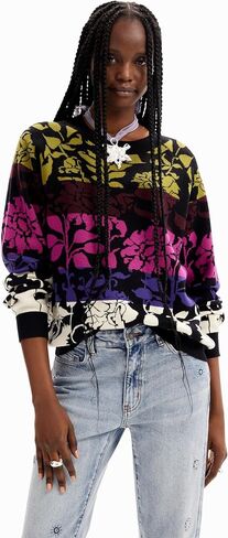 Desigual Women's Floral Jacquard Pullover in Saudi Arabia