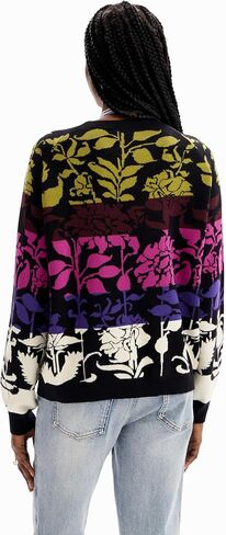 Desigual Women's Floral Jacquard Pullover in Saudi Arabia
