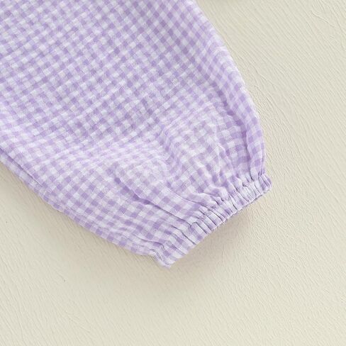 Toddler Baby Boy Girl Gingham Bubble Pants Kids Casual Plaid Elastic Waist Long Bloomers Trousers Bottoms in Kuwait