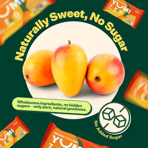 YUMI Organic Breakfast Superbar, Gluten-Free, No Added Sugar, 7+ Vegetables, Soft-Baked Crust, Healthy Snack Bars for Kids, School Safe, Healthy Alternative to Granola Bars or Cereal Bars, Strawberry (30ct) in Saudi Arabia