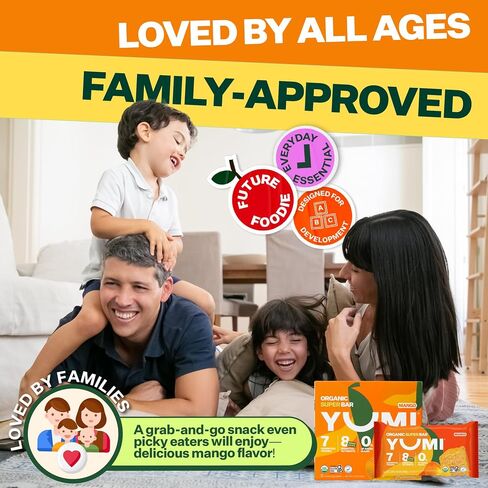 YUMI Organic Breakfast Superbar, Gluten-Free, No Added Sugar, 7+ Vegetables, Soft-Baked Crust, Healthy Snack Bars for Kids, School Safe, Healthy Alternative to Granola Bars or Cereal Bars, Strawberry (30ct) in Saudi Arabia