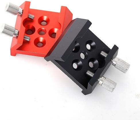 Various Styles Aluminum Alloy Finder Scope Base Dovetail Bracket for Astronomical Telescope (C#-Red+Black(2Pcs)) in Saudi Arabia