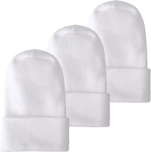 Newborn Baby Girl Hats Soft No Scratch Cotton Toddler Infant Beanie Caps Newborn Hospital Hat for Boy Girl 0-6 Months in Saudi Arabia