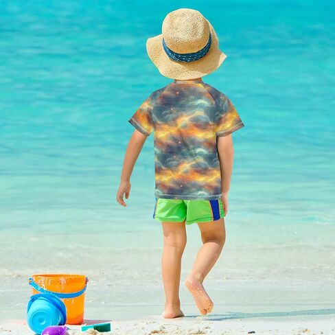 KLL Girl Bathing Suit Short Sleeve Rashguard Swimsuit for Girls in Kuwait