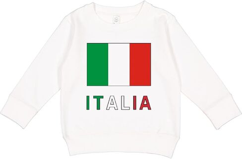 inktastic Italy Flag & Italia - Black Border Toddler Sweatshirt in Kuwait