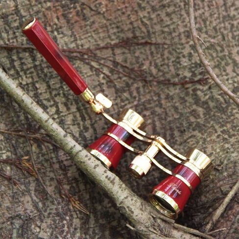 Binocular Glasses Metal Theater Glasses Binocular Concert Portable Compact Lightweight with Handle in Kuwait