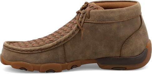 Twisted X Kids Chukka Driving Moc, Bomber & Tan, 3.5 M in Saudi Arabia