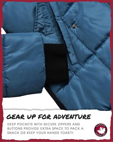 CANADA WEATHER GEAR Women's Winter Jacket - Heavyweight Long Length Bubble Puffer Parka (S-XL) in Kuwait