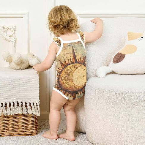 Baby Cotton Infant Bodyshirts Cute Soft Baby Girl Romper 3M Bohemian Retro Mandala Pattern in Kuwait
