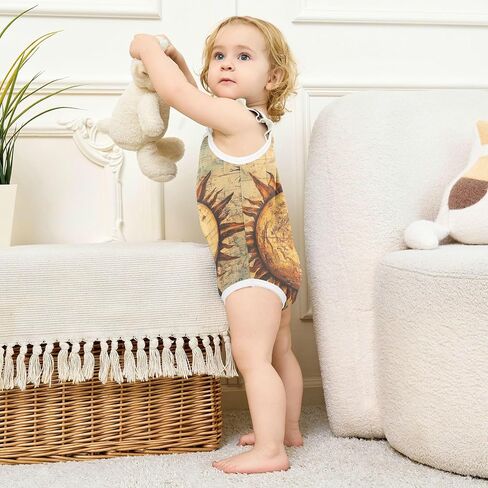 Baby Cotton Infant Bodyshirts Cute Soft Baby Girl Romper 3M Bohemian Retro Mandala Pattern in Kuwait