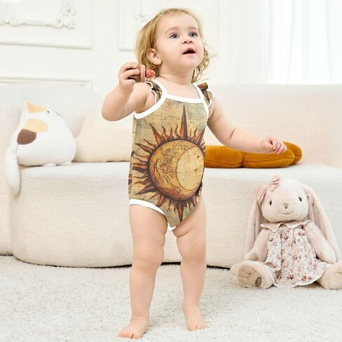 Baby Cotton Infant Bodyshirts Cute Soft Baby Girl Romper 3M Bohemian Retro Mandala Pattern in Kuwait