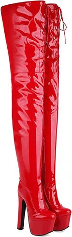 17cm Ultra-High Heel 70/80cm High Shaft Height Pole Dance Shoes in Saudi Arabia