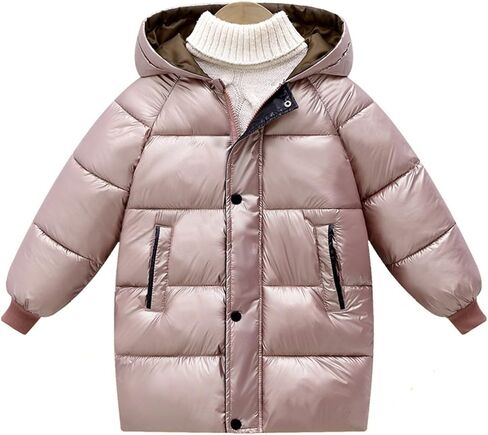 Children's Boys and Girls Autumn and Winter Long Hooded Warm Padded Coat Jackets Big Jacket for Kids in Saudi Arabia