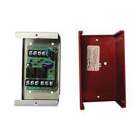 MR-201/CR MR Series Control Relay, Single DPDT Relay with LED, Metal Backbox, Red Plastic Cover, UL Listed