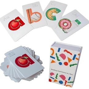 Preschool Alphabet Tool - Learn Alphabet Sounds 2X Faster, Learning and Educational Flashcards, Preschool Flashcards, ABC Learning Cards for 3-5 Year Olds (2 PCS)