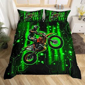 Gamer Duvet Cover Toddler Size Kids Gaming Comforter Cover for Boys Girls Teens Game Controller Earphone Bedding Set Breathable Gamepad Bedroom Decor Bedclothes
