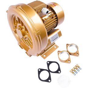 2Hp Regenerative Blower 102 CFM 1.5KW 220mBar, 220V-480V/3Phase 1-1/2" GHBH 1D7 34 1R4