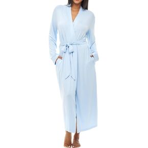 Alexander Del Rossa Women's Classic Soft Knit Long Lounge Robe with Pockets in Kuwait