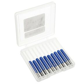 3.175mm*0.1mm Engraving Bits CNC Router Tool 60° Degree V-Shape, 10pcs