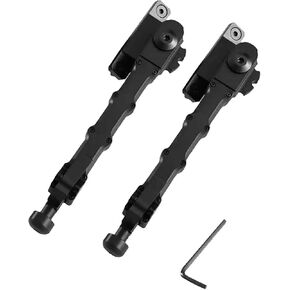 1 Pair Adjustable Height Metal Bipod Stable in Various Terrains Lightweight and Easy to Carry