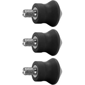 3Pcs Stainless Steel Antislip Rubber Foot Pad Feet Spikes for Tripod Monopod 1/4inch Screw Photography Tripod Accessories