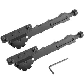 Set of 2pcs Metal Bipod Two Legged Stand Split Designing Quick Setup and Easy Portability On Any Terrains
