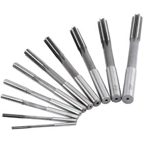 10Pcs HSS Straight Shank, Metric Reamer Metric Reamer Set Machine Reamer Kit 3/4/5/6/7/8/9/10/11/12mm