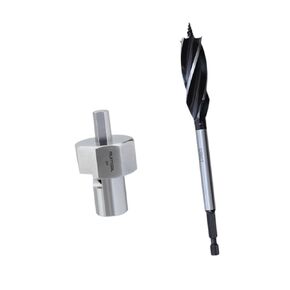 3/4 "بتات حفر Reamer ، مقعد الكلب شارع شارع Reamer و Bit Drill Bit Woodworking ، إكسسوارات عالمية لسبائك الخشب المعدني الصلب لمحاذاة ثقب موجود وتكبير الفتحة