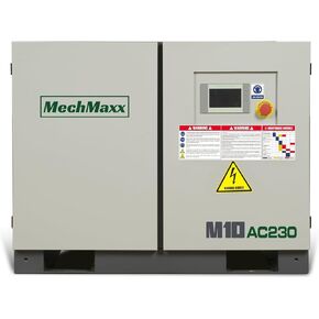10HP Rotary Screw Air Compressor – 32 CFM, 116 PSI, 230V 3-Phase | Industrial-Grade，Model M10AC230