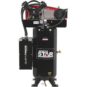 NorthStar Air Compressor with Quiet Armor, 60-Gal., 5 HP, 19 CFM @ 90 PSI, 150 Max. PSI, 230V Single Phase