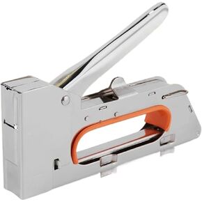 Pneumatic Power Nailer Decorative Tool Stapler Heavy Duty Paper Window Nail Gun Tools with 2400pcs Nails Stainless Steel Use for Furniture Binding Woodworking