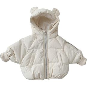 Jacket Infant Baby Boys Girls Winter Coats Toddler Bear Hoods Puffer Jacket Alternative Down Padded Jacket