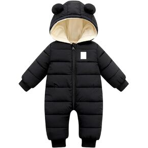 Total Girl Jacket Newborn Infant Baby Winter Warm Hooded Thick Down Jumpsuit Romper Jacket Overcoat Little Girl Jackets