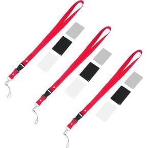 Happyyami 9pieces White Balance Card Portable Grey Black White Photography Accessories with Lanyard for Custom Calibration Scratch-Resistant for Camera Exposure