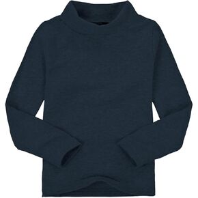 Little Girl Boys Basic Solid Turtleneck T-Shirt Toddler Undershirts Kid Cotton Long Sleeve Pullover Blouse Top Tee