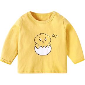 Toddler Boys Undershirts Kids Children Toddler Infant Baby Boys Girls Cartoon Long Sleeve Cotton T Shirt Blouse Tops