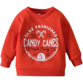 Boy Toddler Undershirts Children's Kids Boys Girls Toddler Christmas Letters Prints Long Sleeve Youth Boy Clothes