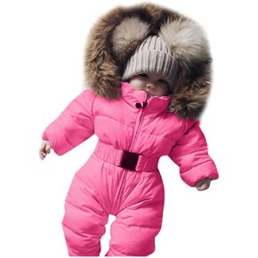 Winter Down Coats for Kids Baby Boys Girls Toddler Baby Puffer Snow Coats Jacket Hoods Infant Baby Winter Jacket
