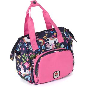 Doll Diaper Bag Nappy Bag Doll Accessories Doll Bag Unicorn Navy Pink