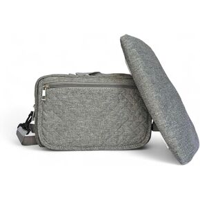 Compact Baby Changing Bag with Change Mat, Crossbody Nappy Bag, Diaper Satchel for Mums and Dads