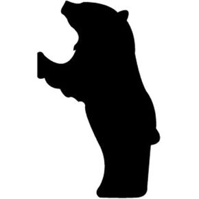 Woodcraft Project Paper Plan To Build Hungry Bear Shadow Pattern - Material Not Included