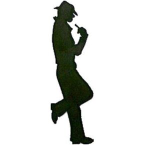 Woodcraft Project Paper Plan To Build Slim The Cowboy Shadow - Material Not Included