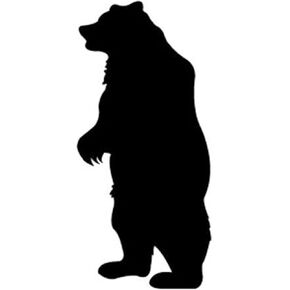 Woodcraft Project Paper Plan To Build 5' Curious Grizzly Shadow - Material Not Included