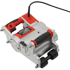 110V 1100W Wall Groove Cutting Machine, 1600R/MIN Wall Line Cutter, Electric Handheld Floor Slotting Machine, Red Brick Notcher Groover for Cement Cover Wall