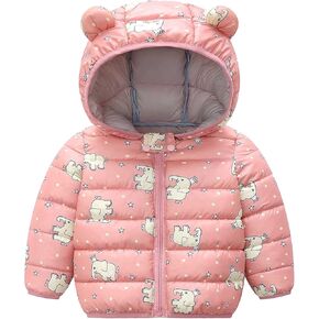 KAGAYD Baby Toddler Girl Boy Winter Coats Toddler Warm Puffer Jackets Kids Down Alternative Outerwear